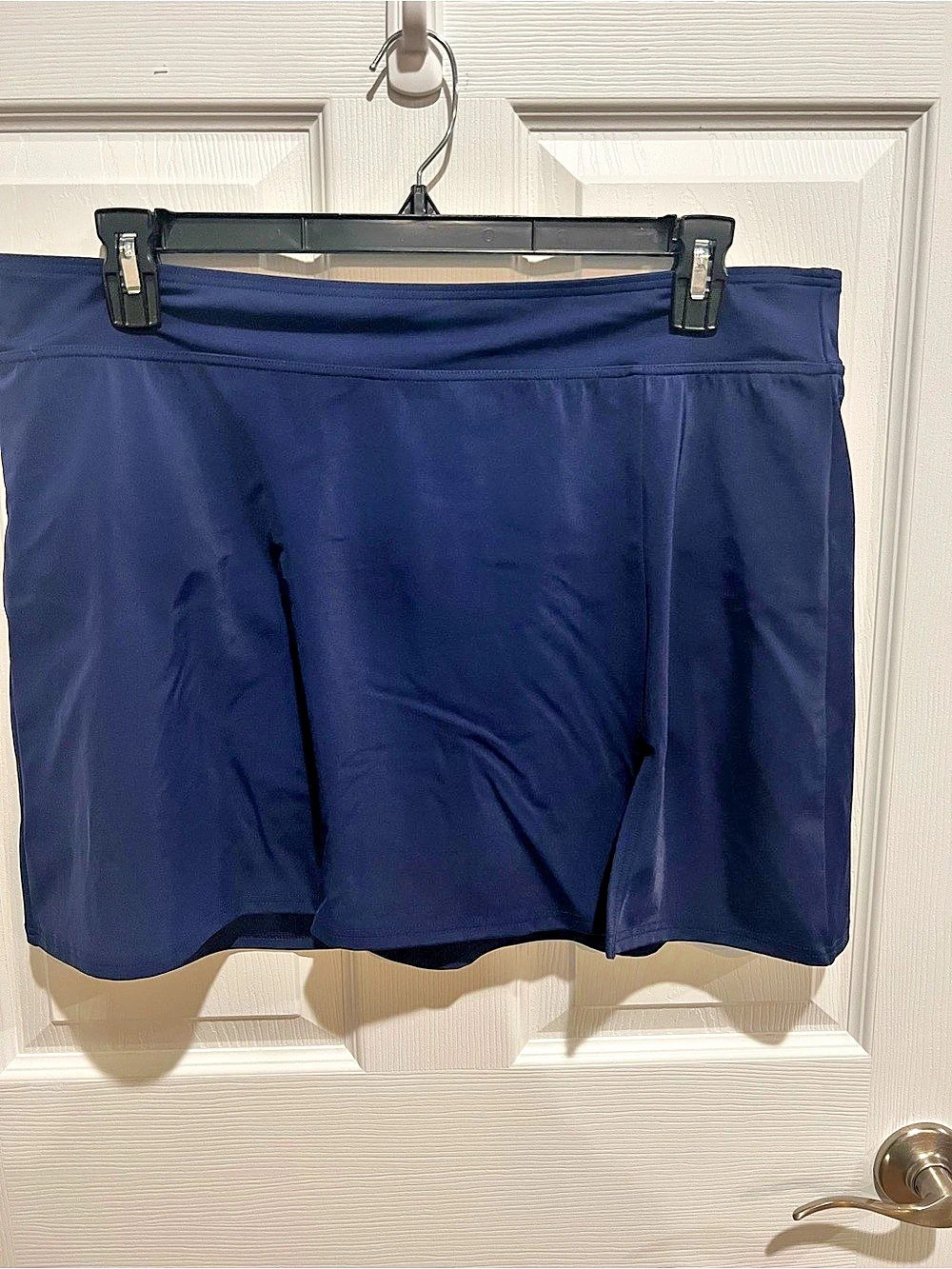 Lands' End Women's Swim Skort Blue Size XL (18) Like New